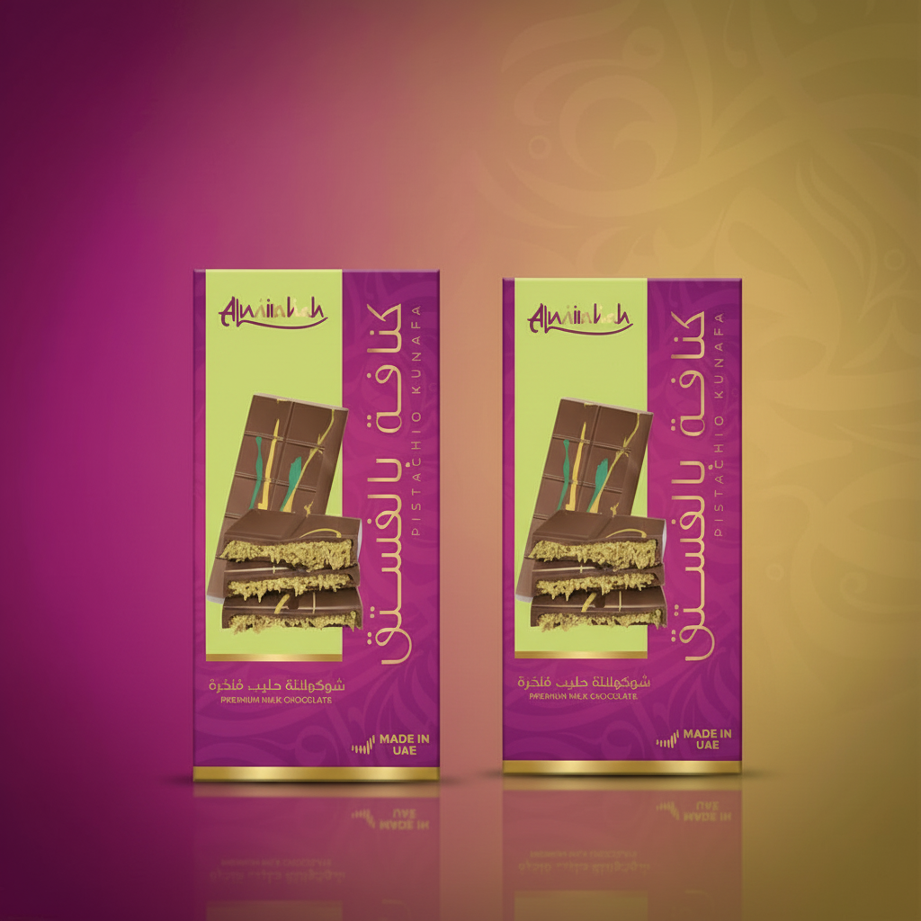 Pistachio Kunafa Milk Chocolate (160g) - 2 X 80g