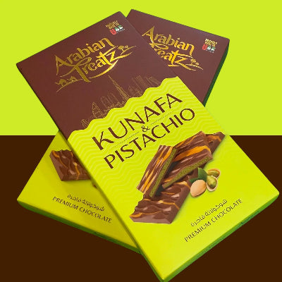 Pistachio Kunafa in Milk Chocolate (400g) - 5 X 80g